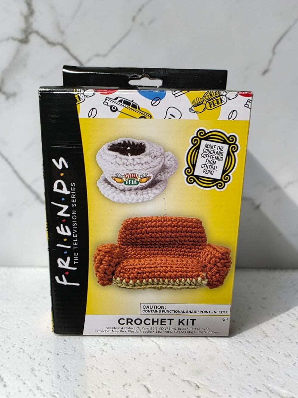 Friends TV Series Central Perk Coffee Cup & Big Couch Crochet Kit